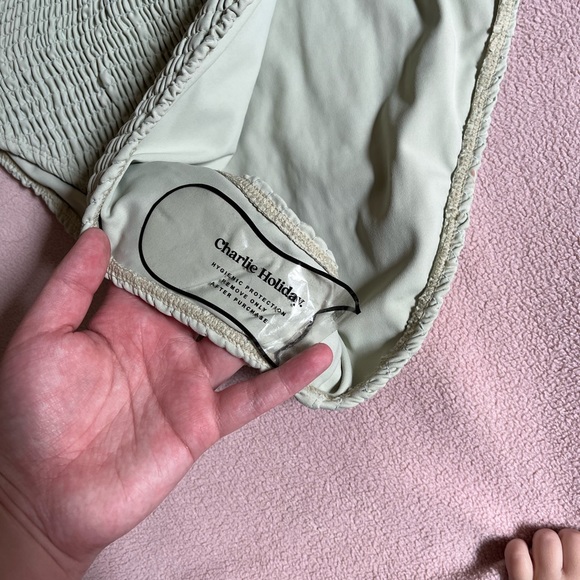 CHARLIE HOLIDAY One Piece Swimsuit XL pale green - Picture 3 of 7